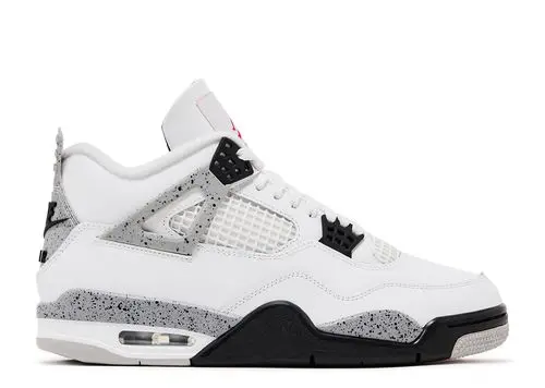 AIR JORDAN RETRO 4 WHITE CEMENT